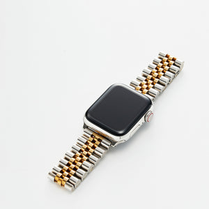 Apple Watch stainless steel band (Jubilee type / SILVER-GOLD Combination)