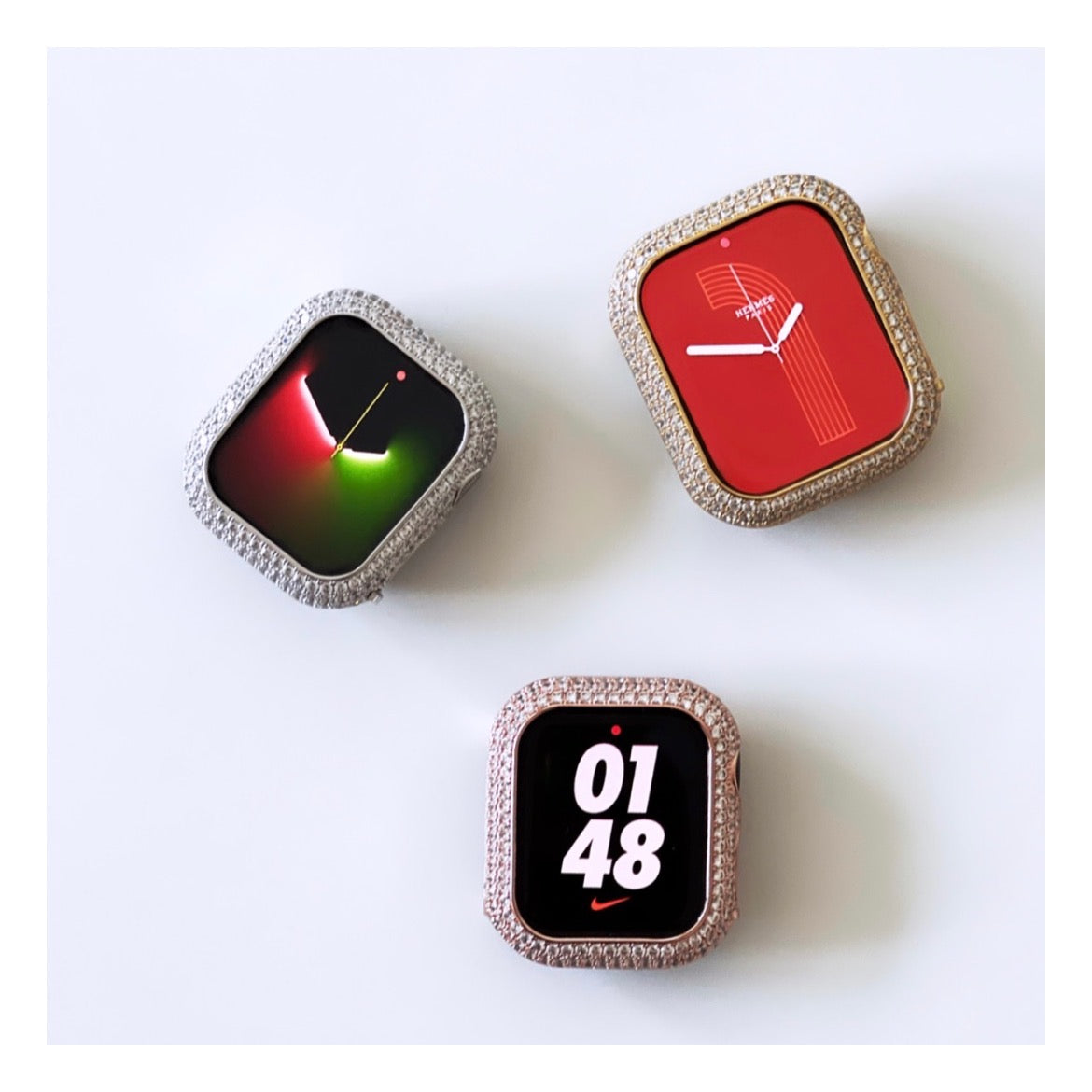 Caja con bisel para Apple Watch para 7 y 8 (edición Iced-out)